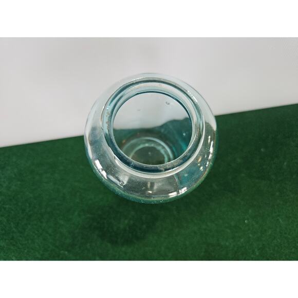 Antique Blue Pt Jar with small lid opening Owens Bottle Company, Ohio 1911-1929 - Picture 4 of 10